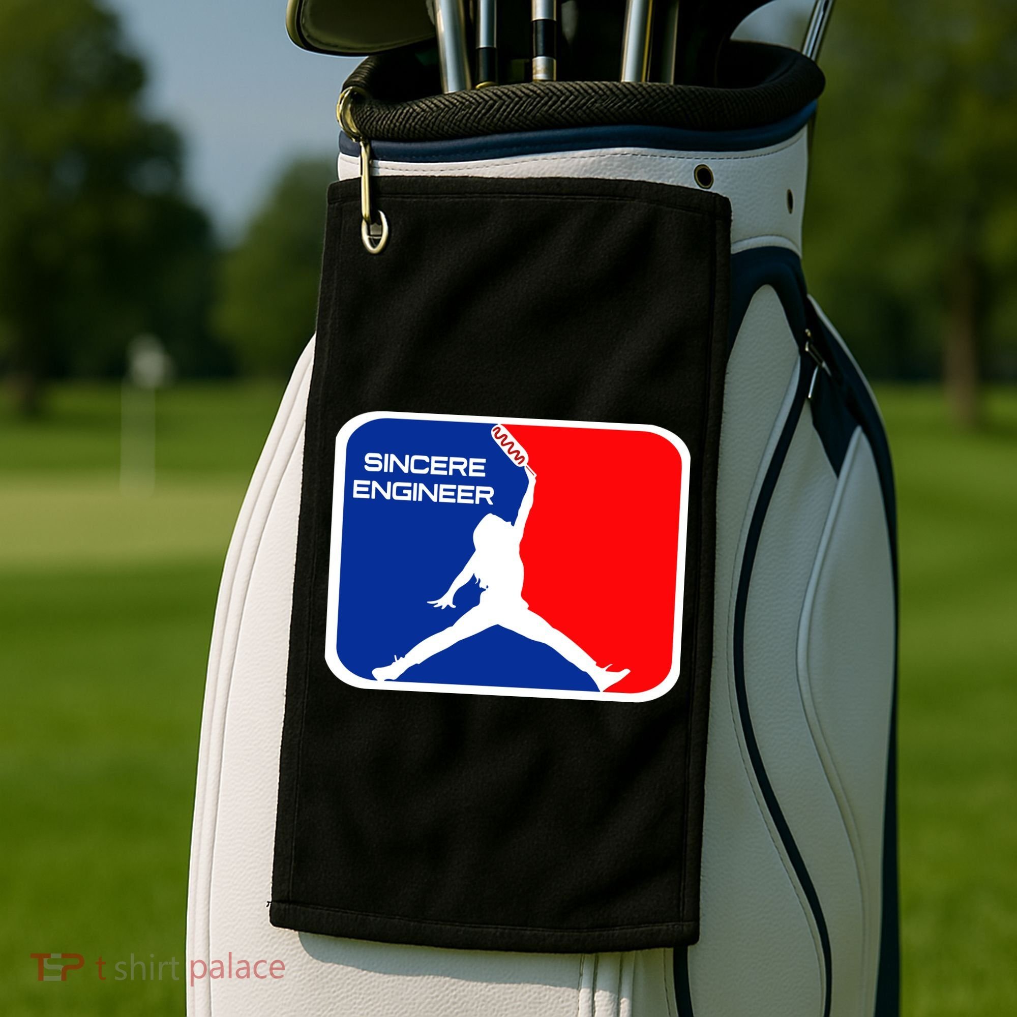 Sincere Engineer Hair Jorndog Golf Towel