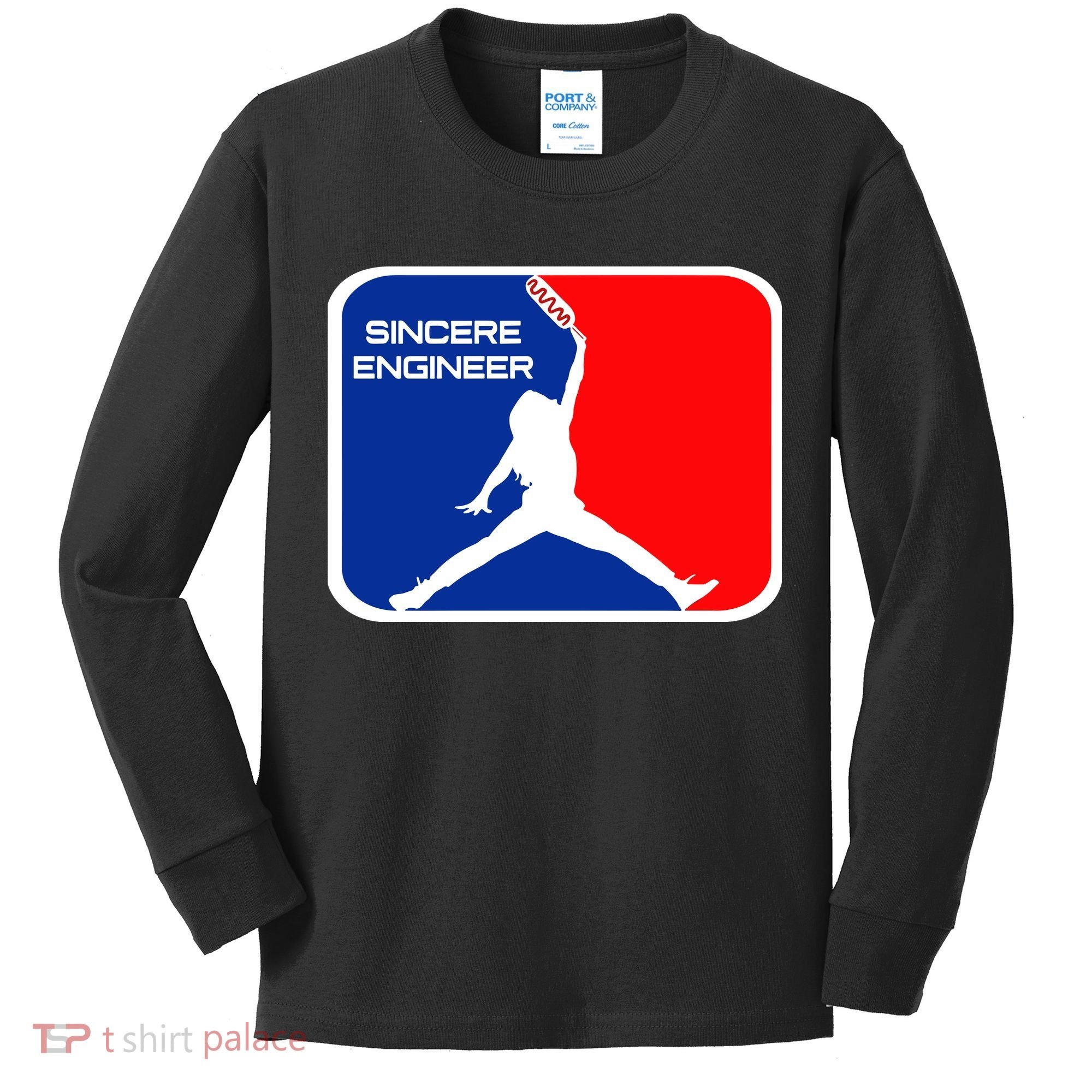 Sincere Engineer Hair Jorndog Kids Long Sleeve Shirt