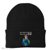 Save Earth Its The Only Planet That Has Dogs Earth Day Gift Beanie thumb 0