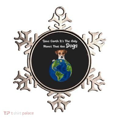 Save Earth Its The Only Planet That Has Dogs Earth Day Gift Ornament