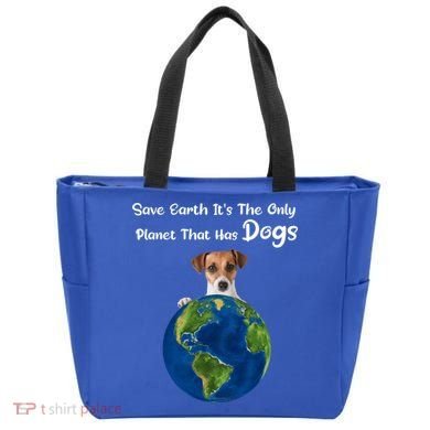 Save Earth Its The Only Planet That Has Dogs Earth Day Gift Tote Bag