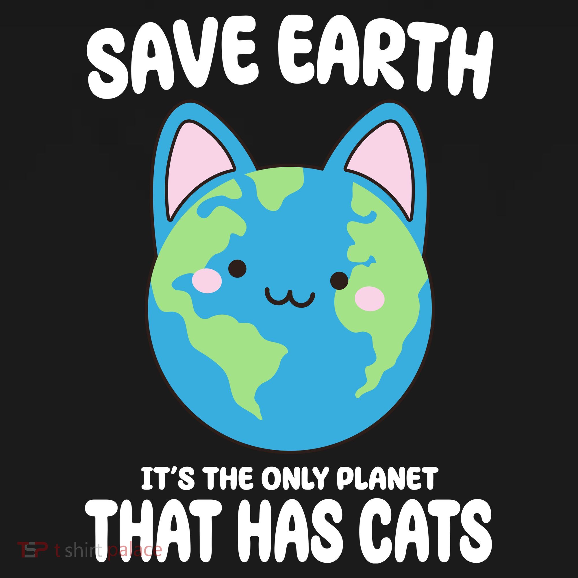 Save Earth It's The Only Planet That Has Cats Funny Cute Coaster
