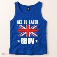 See Eu Later Europe Brexit England Uk United Kingdom Gift Tank Top thumb 2