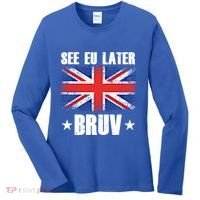 See Eu Later Europe Brexit England Uk United Kingdom Gift Women's Long Sleeve Shirt thumb 0