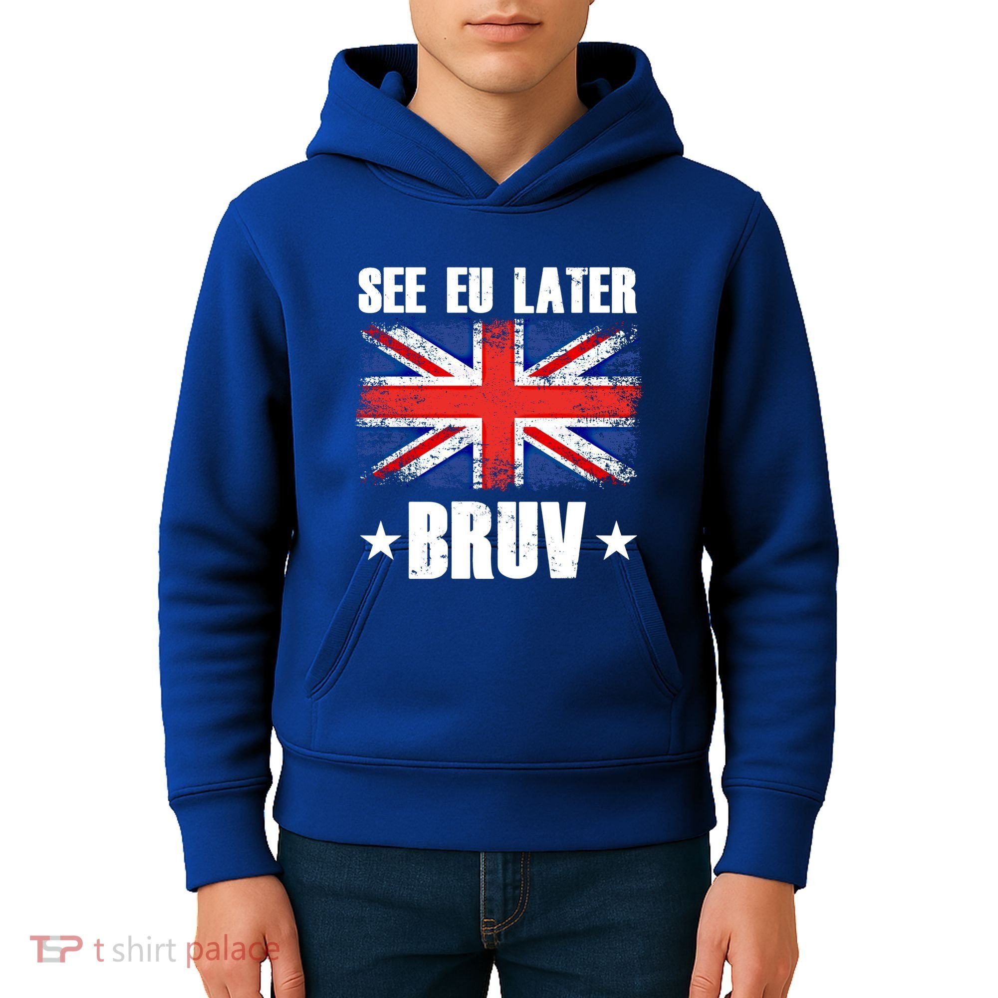 See Eu Later Europe Brexit England Uk United Kingdom Gift Kids Hoodie