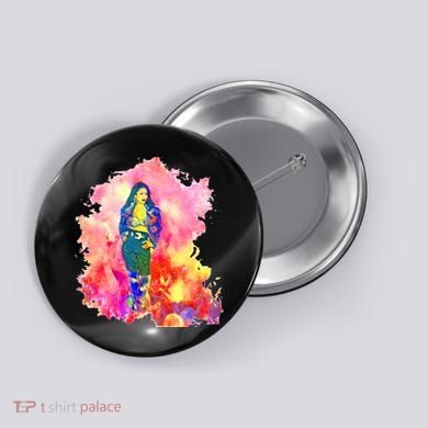 Selenas Quintanilla Watercolor Button