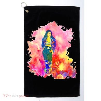 Selenas Quintanilla Watercolor Golf Towel