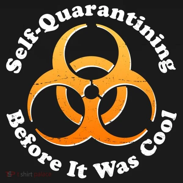 Self Quarantining Before It Was Cool Biohazard Kids Long Sleeve Shirt