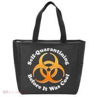 Self Quarantining Before It Was Cool Biohazard Tote Bag thumb 0