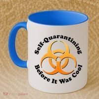 Self Quarantining Before It Was Cool Biohazard Coffee Mug thumb 2