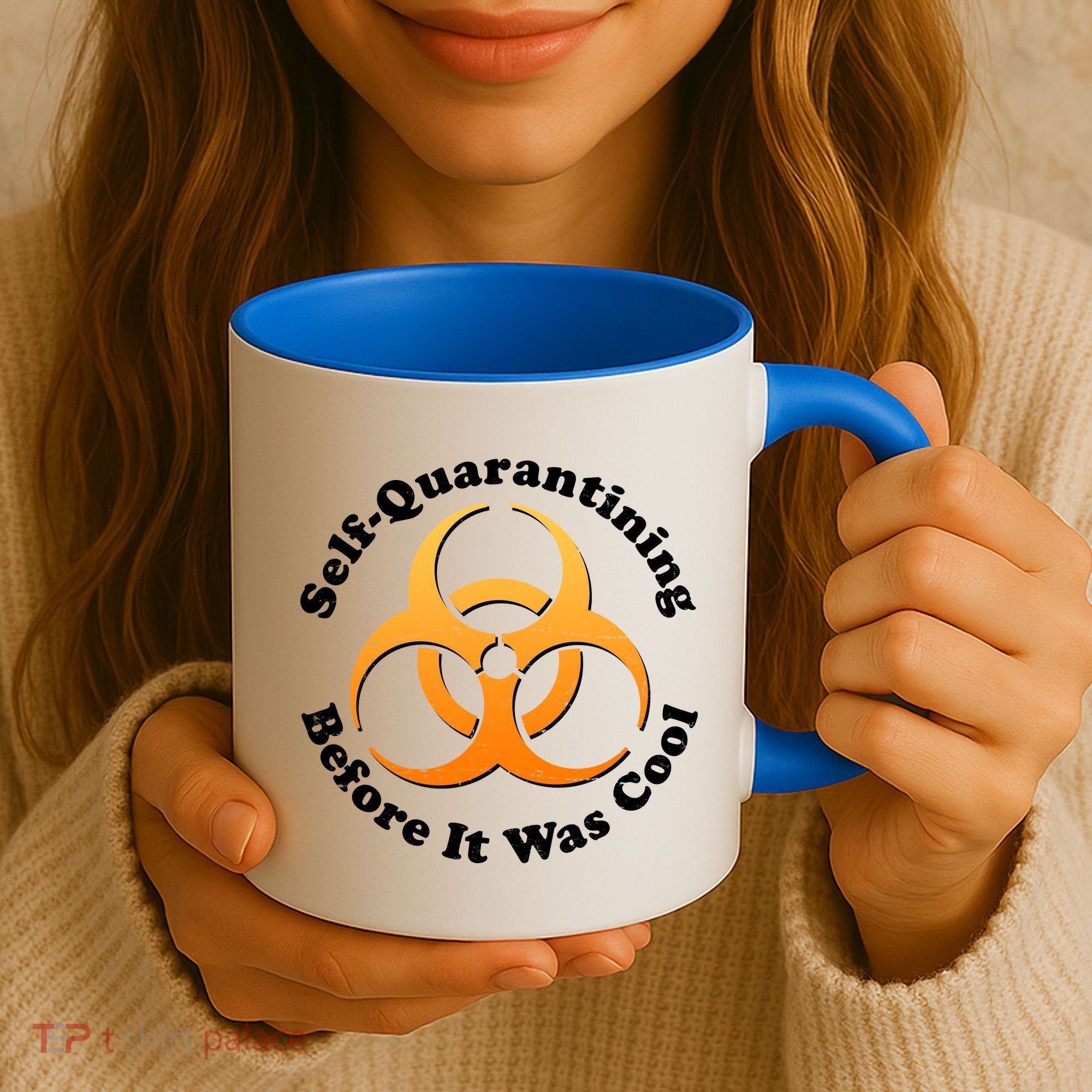 Self Quarantining Before It Was Cool Biohazard Coffee Mug