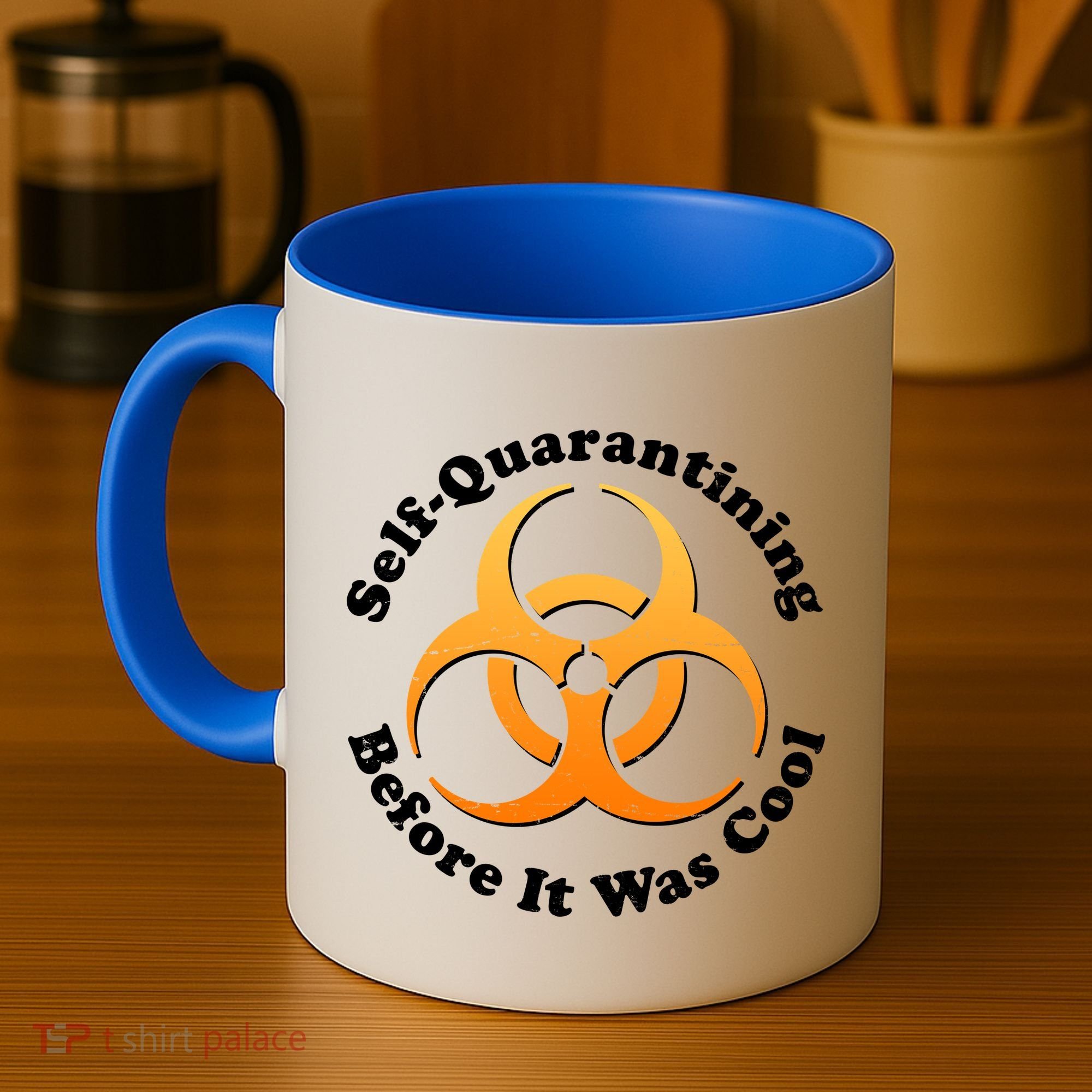 Self Quarantining Before It Was Cool Biohazard Coffee Mug