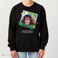 Selfies - Chimp Funny Selfie  Women's Sweatshirt thumb 0