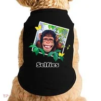 Selfies - Chimp Funny Selfie  Doggie Tank thumb 0