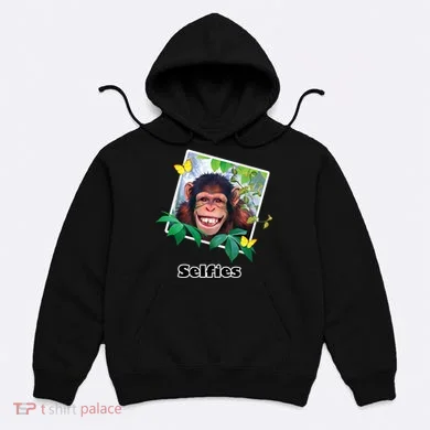 Selfies - Chimp Funny Selfie  Hoodie