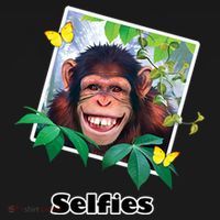 Selfies - Chimp Funny Selfie  Long Sleeve Shirt thumb 2