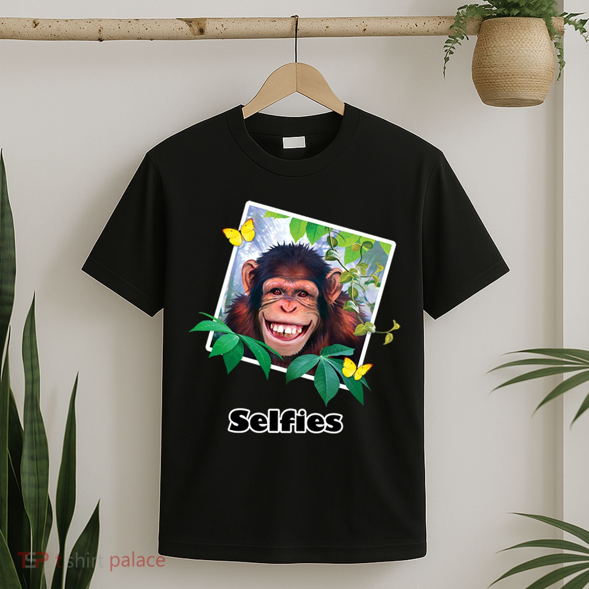 Selfies - Chimp Funny Selfie  T-Shirt