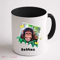 Selfies - Chimp Funny Selfie  Coffee Mug thumb 1