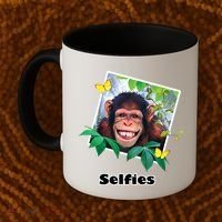 Selfies - Chimp Funny Selfie  Coffee Mug thumb 2