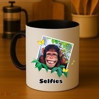 Selfies - Chimp Funny Selfie  Coffee Mug thumb 4