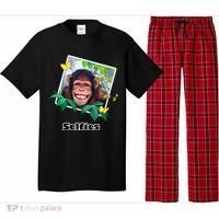 Selfies - Chimp Funny Selfie  Pajama Set thumb 0