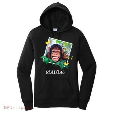 Selfies - Chimp Funny Selfie  Women's Hoodie