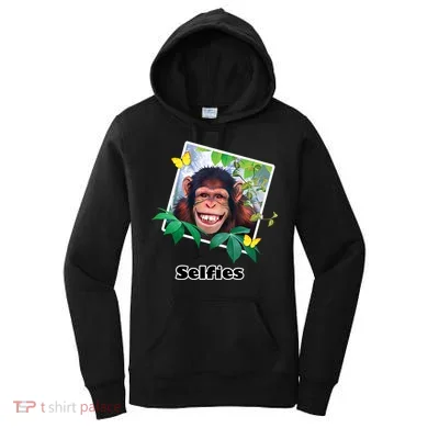 Selfies - Chimp Funny Selfie  Women's Hoodie