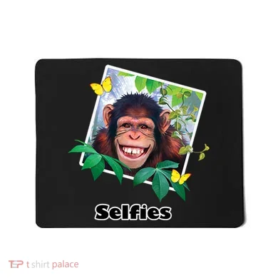 Selfies - Chimp Funny Selfie  Mousepad