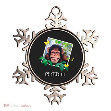 Selfies - Chimp Funny Selfie  Ornament