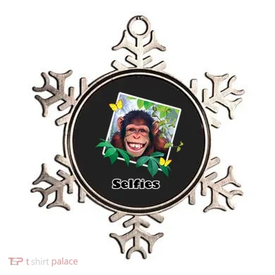 Selfies - Chimp Funny Selfie  Ornament
