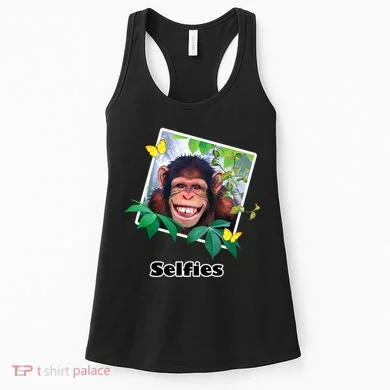 Selfies - Chimp Funny Selfie  Women's Tank Top