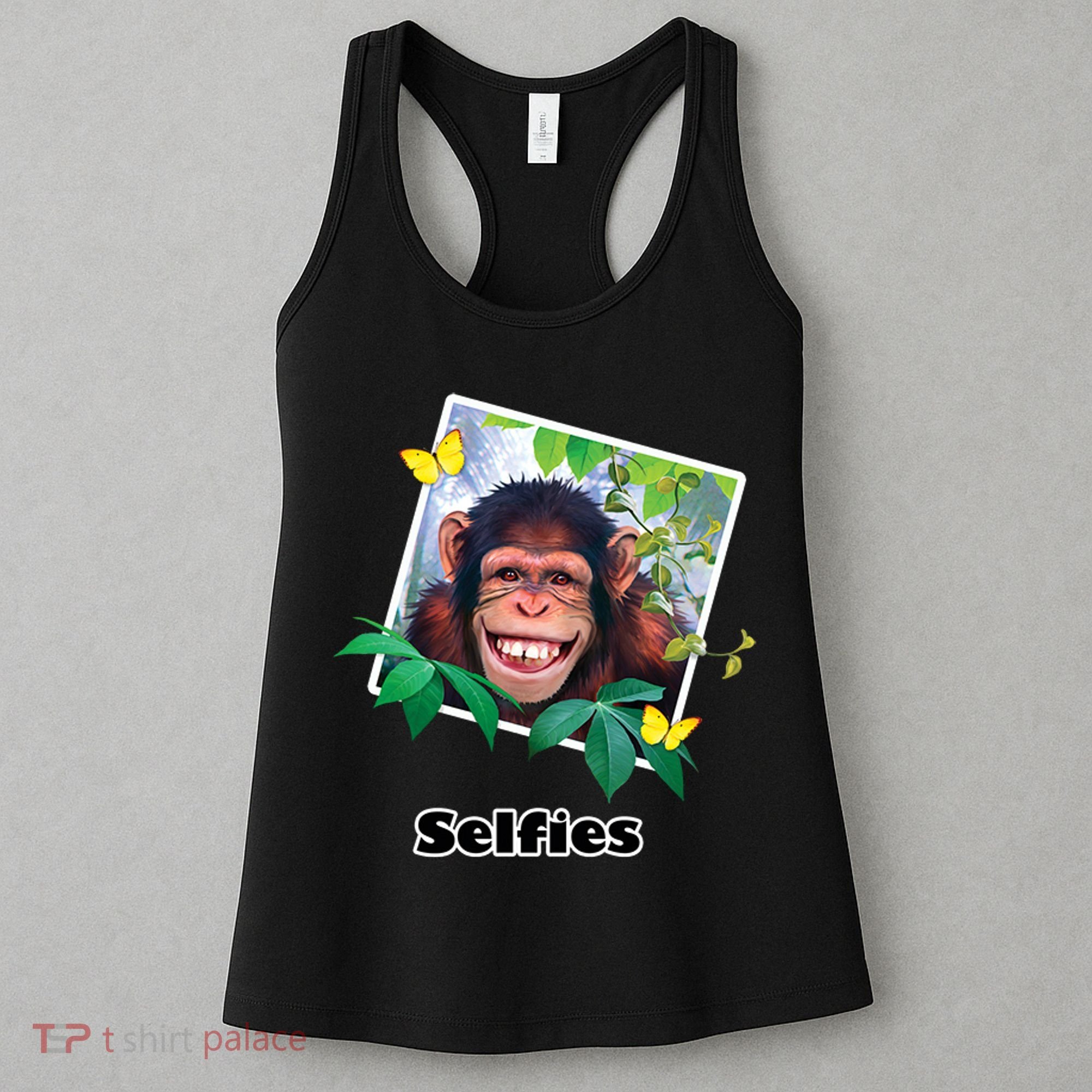 Selfies - Chimp Funny Selfie  Women's Tank Top