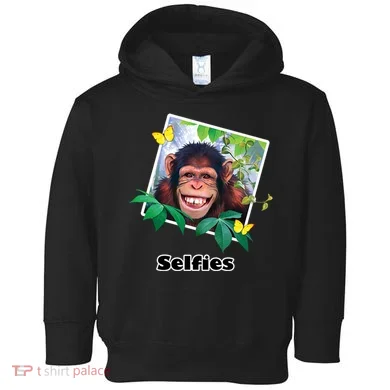 Selfies - Chimp Funny Selfie  Toddler Hoodie