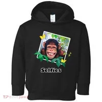 Selfies - Chimp Funny Selfie  Toddler Hoodie thumb 0