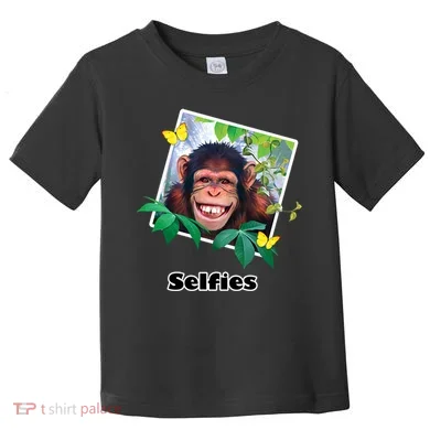 Selfies - Chimp Funny Selfie Toddler T-Shirt