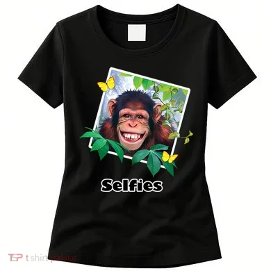Selfies - Chimp Funny Selfie Women's T-Shirt