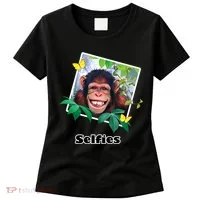 Selfies - Chimp Funny Selfie  Women's T-Shirt thumb 0