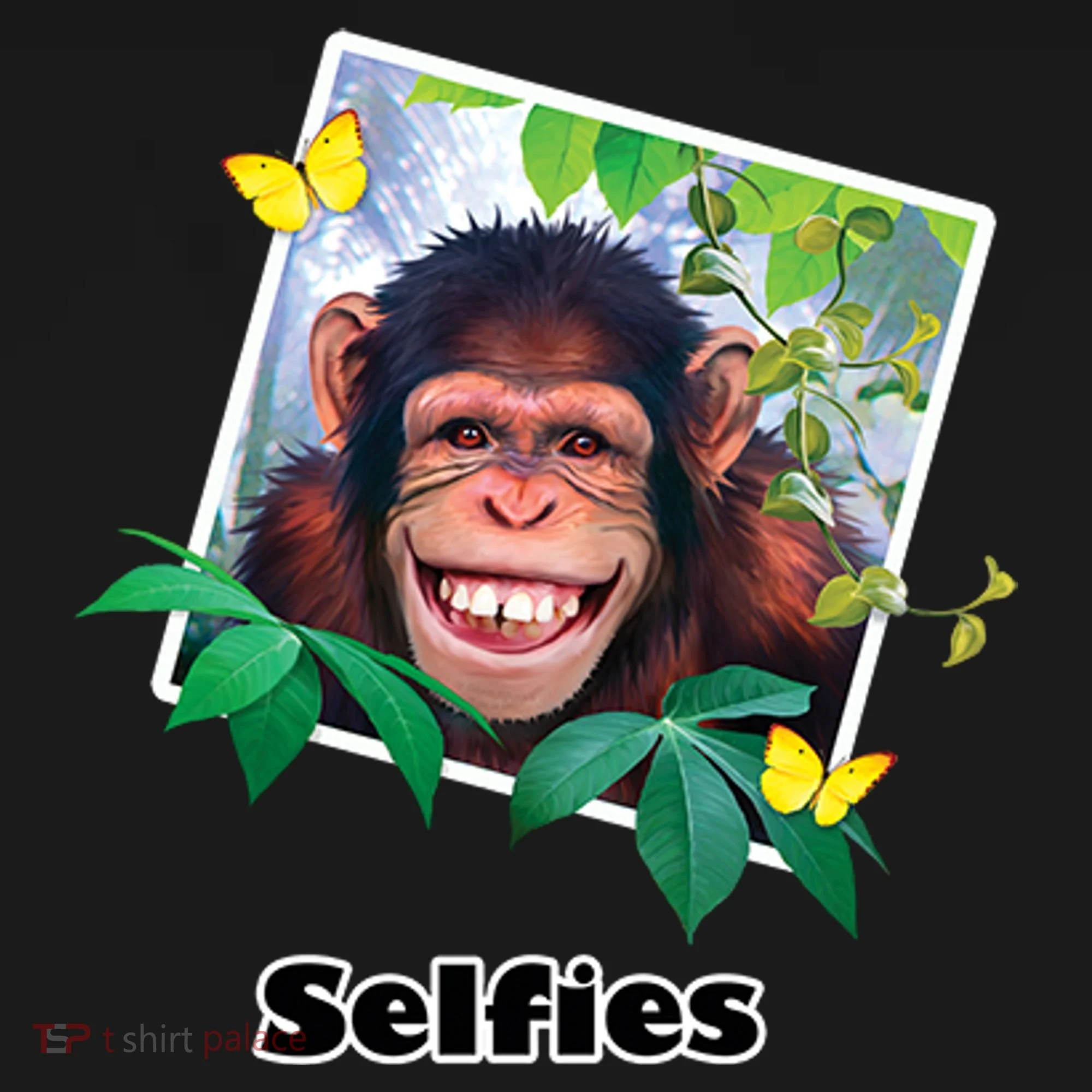 Selfies - Chimp Funny Selfie  Kids Sweatshirt
