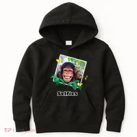 Selfies - Chimp Funny Selfie  Kids Hoodie thumb 0