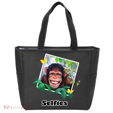 Selfies - Chimp Funny Selfie  Tote Bag