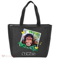 Selfies - Chimp Funny Selfie  Tote Bag thumb 0