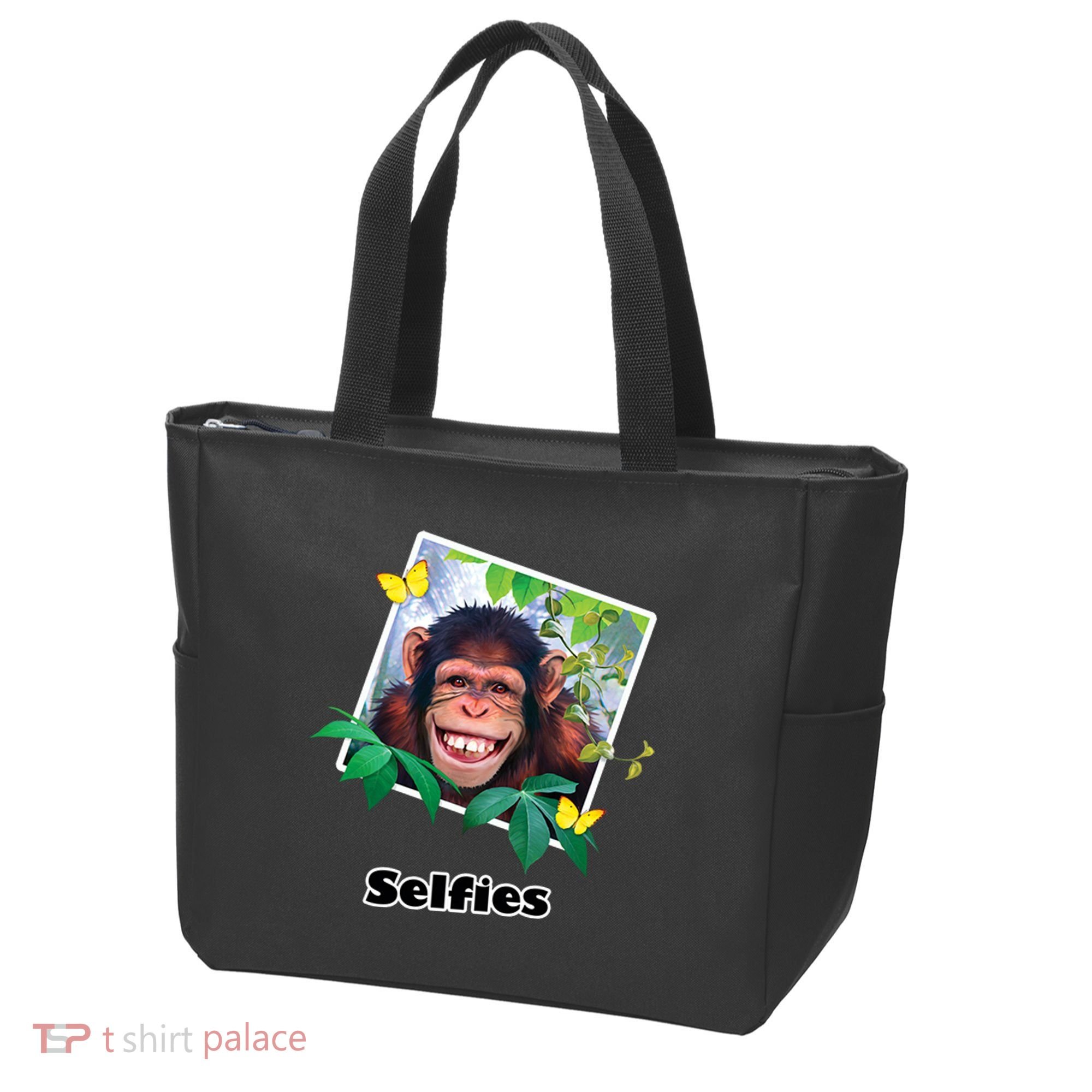 Selfies - Chimp Funny Selfie  Tote Bag