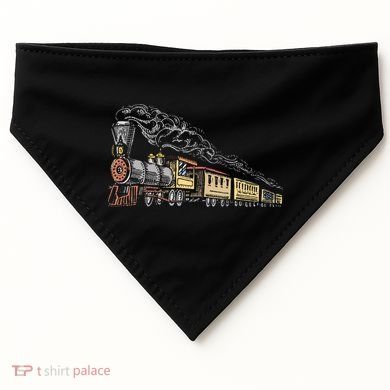 Steam Engine Model Train Lover Railwayman Driver Railroad USA-Made Doggie Bandana