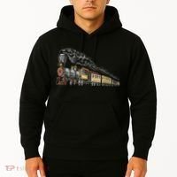Steam Engine Model Train Lover Railwayman Driver Railroad Hoodie thumb 2
