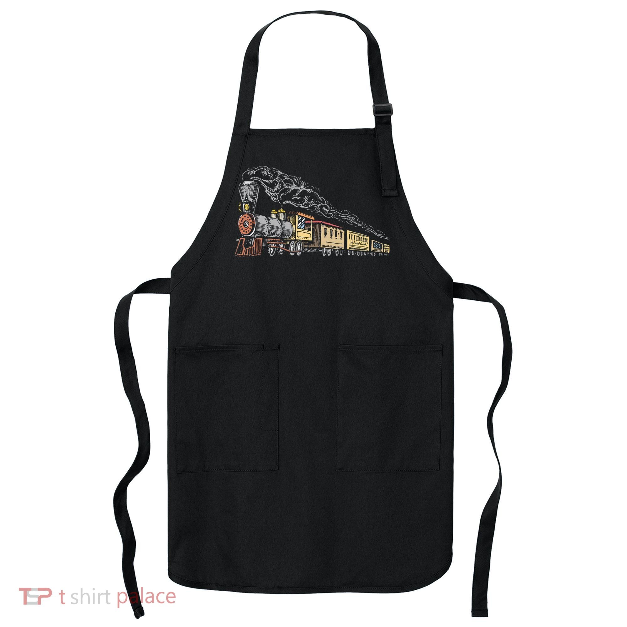 Steam Engine Model Train Lover Railwayman Driver Railroad Apron