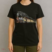 Steam Engine Model Train Lover Railwayman Driver Railroad T-Shirt thumb 4