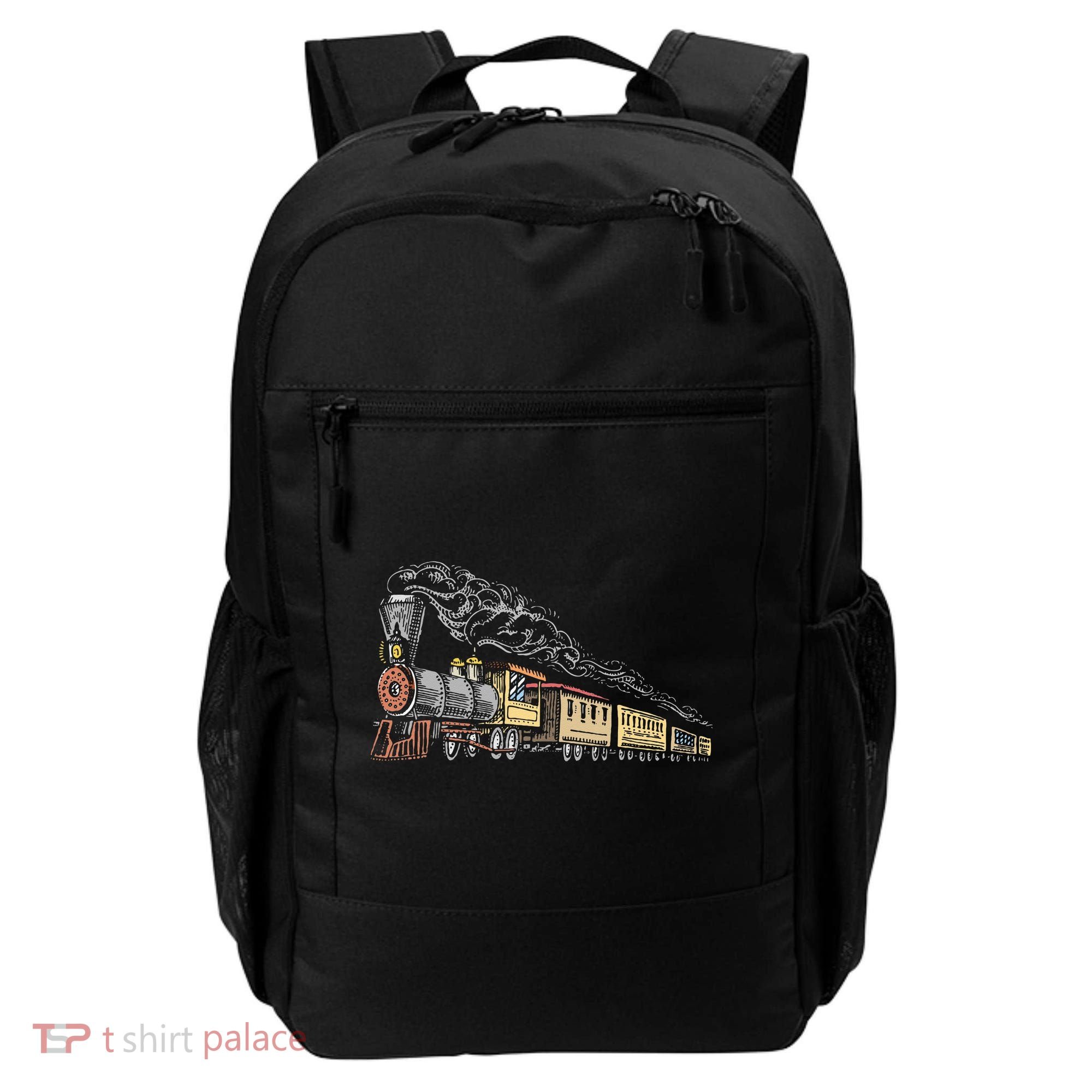 Steam Engine Model Train Lover Railwayman Driver Railroad Backpack