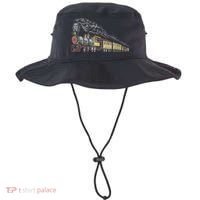 Steam Engine Model Train Lover Railwayman Driver Railroad Bucket Hat thumb 0
