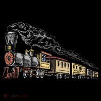 Steam Engine Model Train Lover Railwayman Driver Railroad Women's Tank Top thumb 5