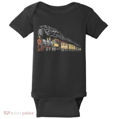 Steam Engine Model Train Lover Railwayman Driver Railroad Baby Bodysuit